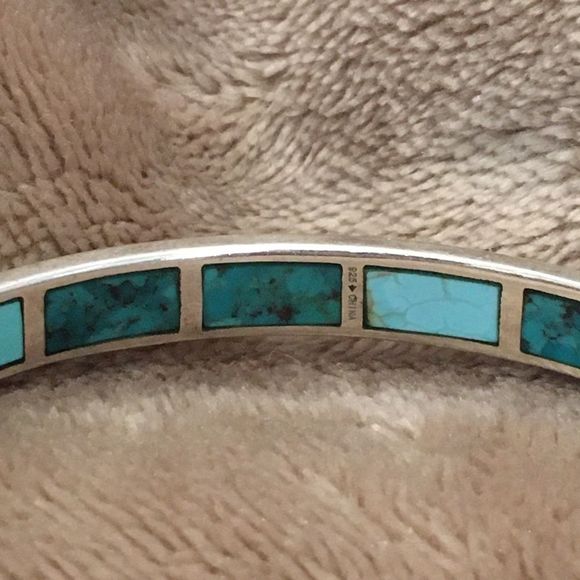 SILPADA Sterling Silver and Turquoise HIGH SEAS B2828 Bangle Bracelet NIB - Picture 8 of 9